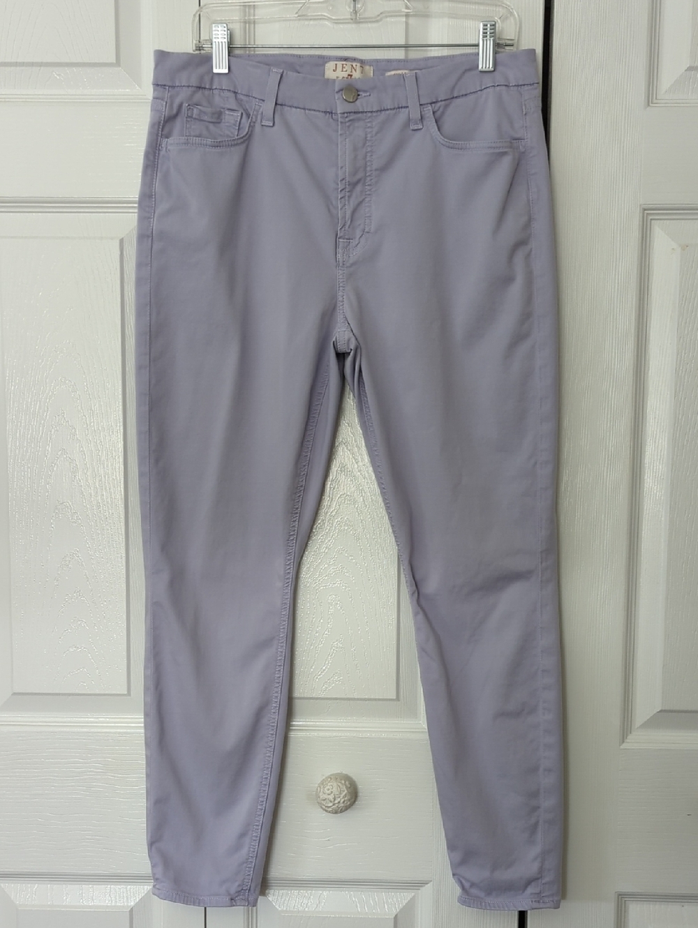 WOW!!! ~JEN7~ GORGEOUS LILAC ANKLE SKINNY JEANS-12